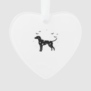 Dalmatian Dog � Halloween Moon Silhouette Classic  Ornament