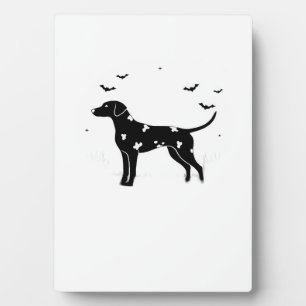 Dalmatian Dog � Halloween Moon Silhouette Classic  Plaque