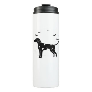 Dalmatian Dog � Halloween Moon Silhouette Classic Thermal Tumbler