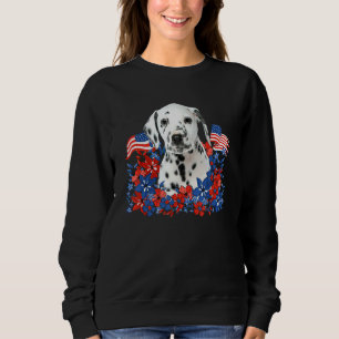 Dalmatian Dog Happy Independence Day July 4th Sweatshirt