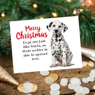 Dalmatian Dog Holiday Card