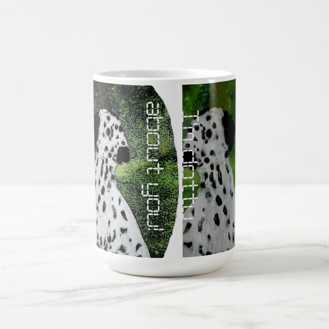 Dalmatian Dog Love Coffee Mug (Center)