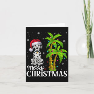 Dalmatian Dog Lovers Men Women Christmas Tree Ligh Card