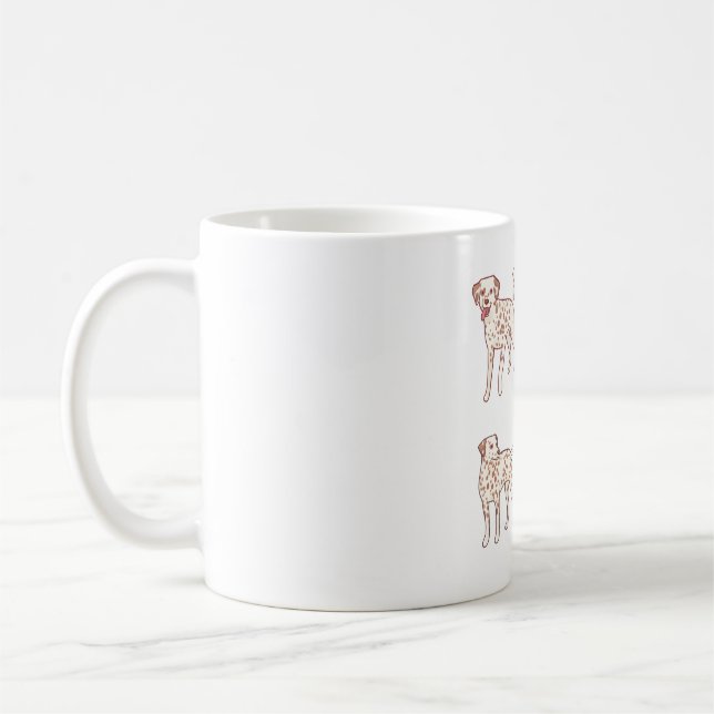 Dalmatian dog Magic Coffee Mug (Left)