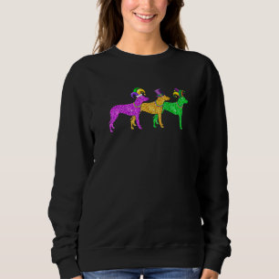 Dalmatian Dog Mardi Gras Festival Party Outfits Sweatshirt