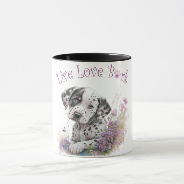 Dalmatian Dog Mum Floral Mug (Center)