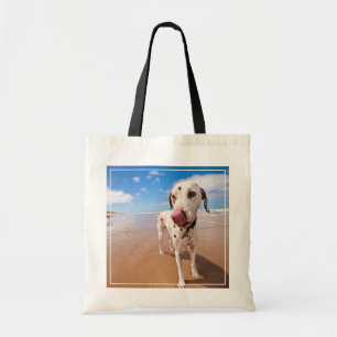Dalmatian Dog On Beach Tote Bag