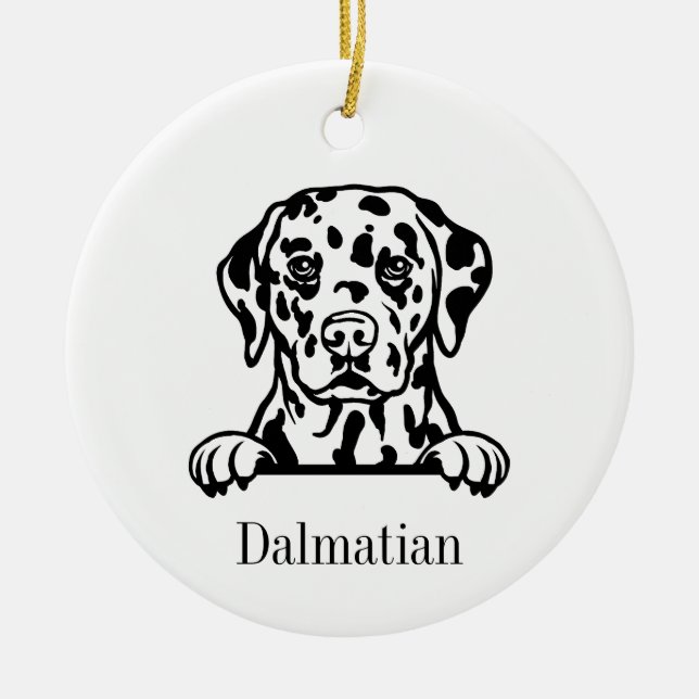 Dalmatian dog ornament (Front)
