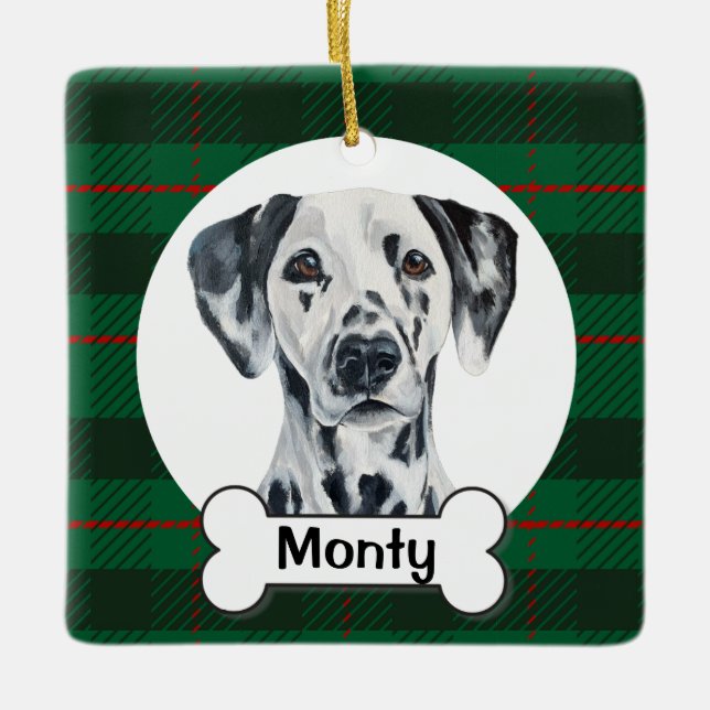 Dalmatian Dog Ornament (Front)