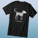 Dalmatian Dog Personalised Tri-Blend Shirt<br><div class="desc">Fun personalised spotted Dalmatian dog design.  Change or remove the name to customise.  Original art by Nic Squirrell.</div>