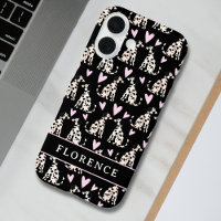 Dalmatian Dog Pink Hearts Pattern Name