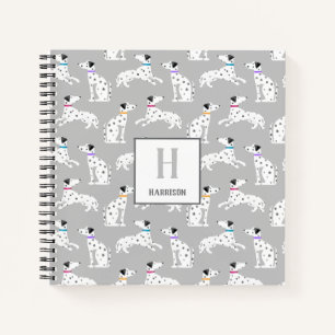 Dalmatian Dog Polka Dot Animal Watercolor Kids Notebook