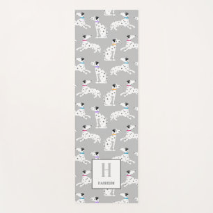 Dalmatian Dog Polka Dot Animal Watercolor Yoga Mat