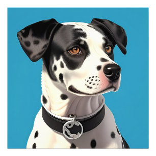 Dalmatian Dog Portrait Photo Print