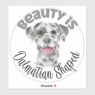 Dalmatian dog portrait watercolor 