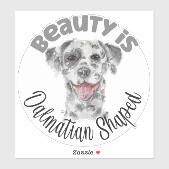 Dalmatian dog portrait watercolor  (Sheet)