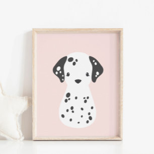 Dalmatian Dog Poster for Baby Nursery & Kids Room