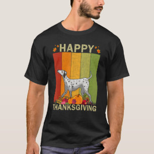 Dalmatian Dog Retro Graphic Family Matching Thanks T-Shirt