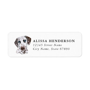 Dalmatian Dog Return Address Labels