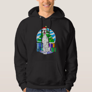 Dalmatian Dog Santa Christmas Tree Decor Hoodie