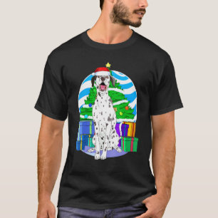 Dalmatian Dog Santa Christmas Tree Decor T-Shirt