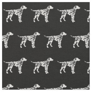 Dalmatian Dog Silhouette Pet Fabric