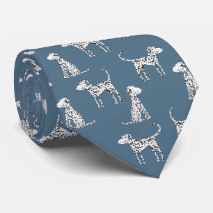 Dalmatian Dog Teal Green Tie