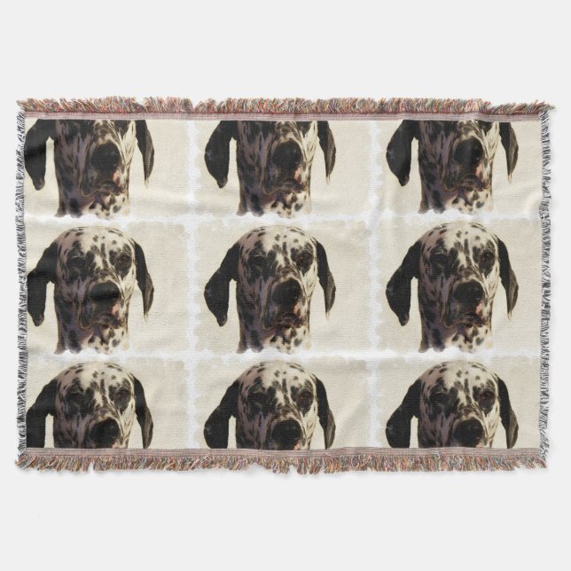Dalmatian Dog Throw Blanket (Front)