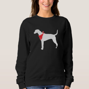 Dalmatian Dog Wearing Red Bandanna Sweatshirt