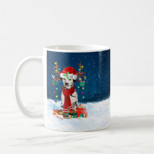 Dalmatian dog with Christmas gifts  Coffee Mug