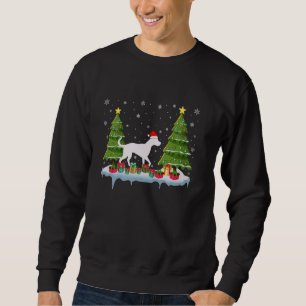 Dalmatian Dog Xmas Tree Lighting Men Women Ugly Ch Sweatshirt