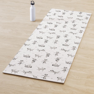 Dalmatian dog yoga mat