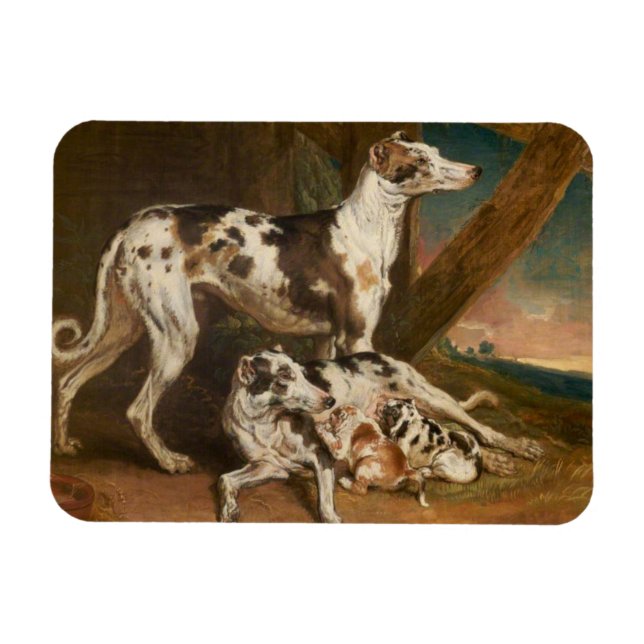 Dalmatian Dogs (by James Ward) Magnet (Horizontal)