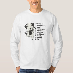Dalmatian Dogs Characteristics Cute Dog T-Shirt