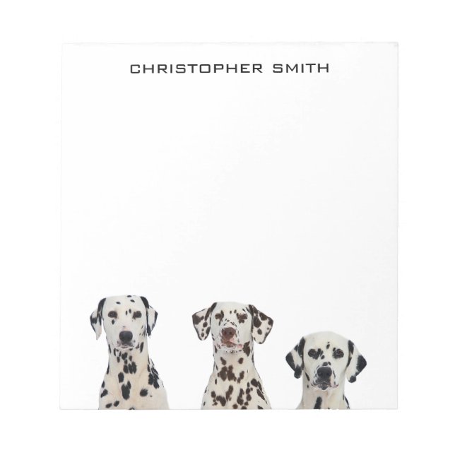 Dalmatian Dogs Notepad (Front)