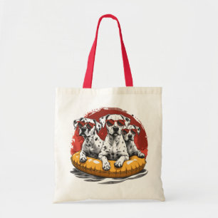 Dalmatian Dogs Summer Pineapple Pool Float Tote Bag