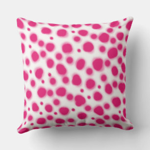 dalmatian dots animal print pink spot cushion