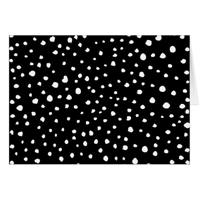 Dalmatian Dots, Dalmatian Spots, Black and White (Front Horizontal)