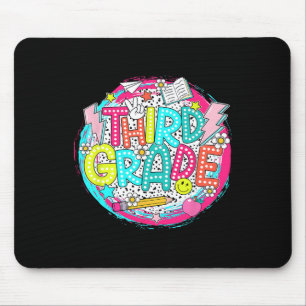 Dalmatian Dots Dream 3rd Team Third Grade Teacher Mouse Pad