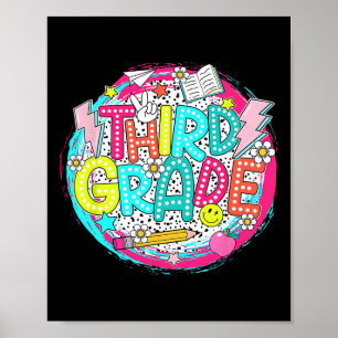 Dalmatian Dots Dream 3rd Team Third Grade Teacher Poster