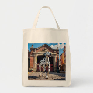 Dalmatian Elegant Grocery Tote Bag
