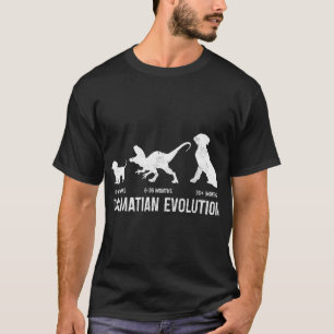 Dalmatian Evolution Funny Dog Lover Puppy Dalmatia T-Shirt