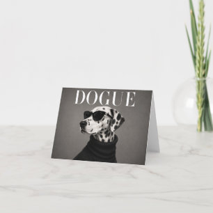 Dalmatian Fashion Portrait Dog Thank You Cards