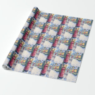 Dalmatian Festive Mailbox Christmas Art Wrapping Paper