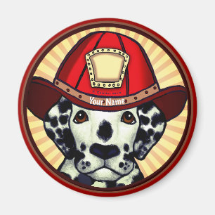 Dalmatian Firefighter Magnet