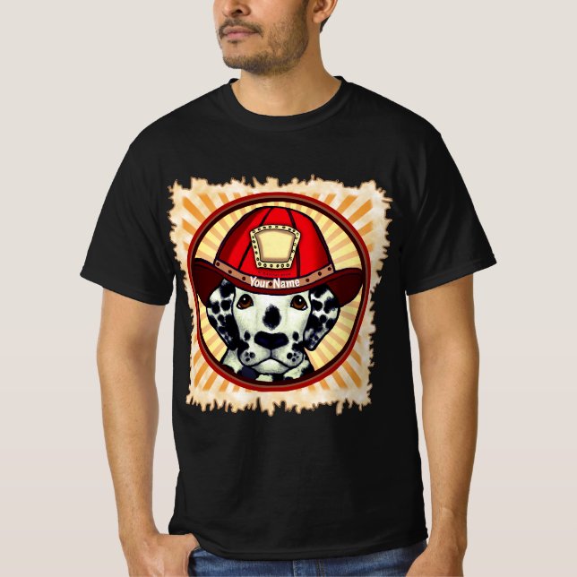Dalmatian Firefighter  T-Shirt (Front)