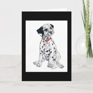 Dalmatian, firehouse staple card