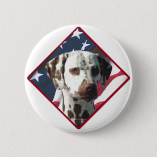Dalmatian Flag 2 6 Cm Round Badge
