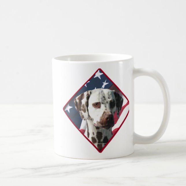 Dalmatian Flag 2 Coffee Mug (Right)