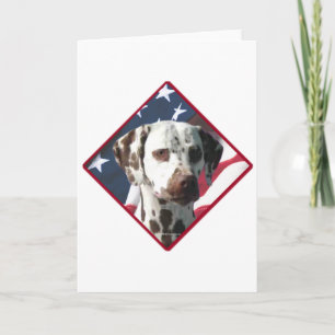 Dalmatian Flag 2 Holiday Card